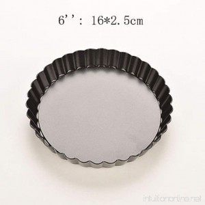 Pie Cake Tart Removable Non Stick Bottom Baking Pastry Mold Pan New Arrived! (6 inch) - B073F7SQKQ